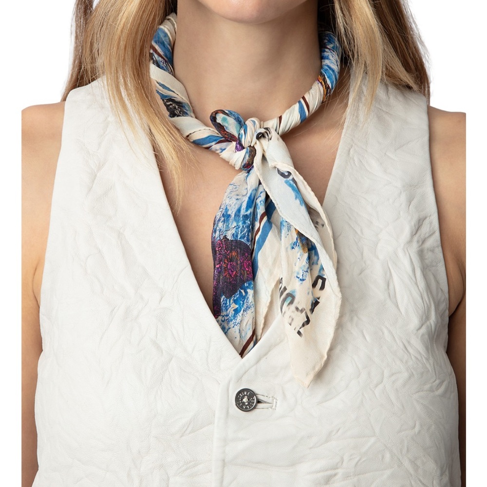 Zadig and Volitare Emilie Cuir Froisse / Crinkled Leather Vest - Picture 3 of 8